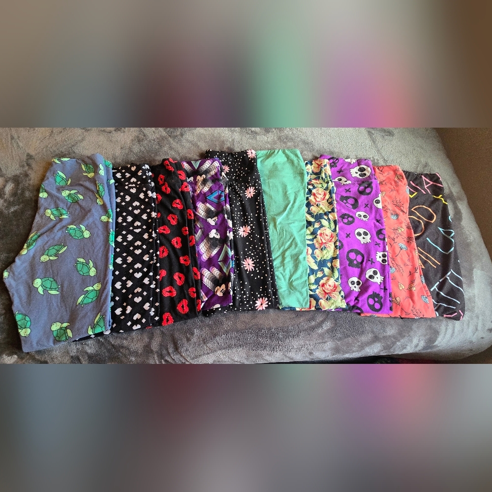 Colorful Patterned Leggings Set